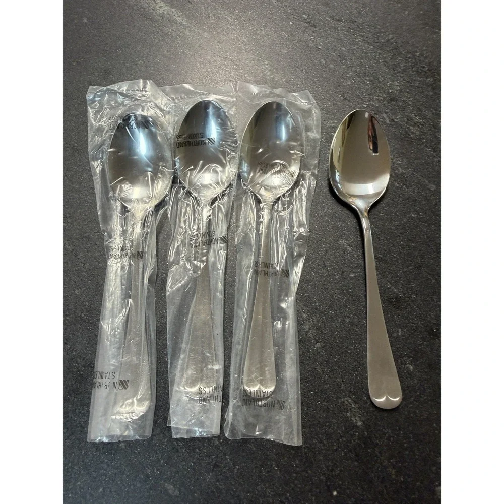 Vintage Northland Stainless Korea Flatware 9pc Lot NOS Sealed Spoons Forks